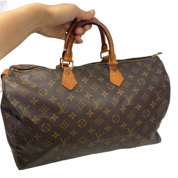 Louis Vuitton satchel bag speedy 40 Brown monogram - Picture 6 of 11